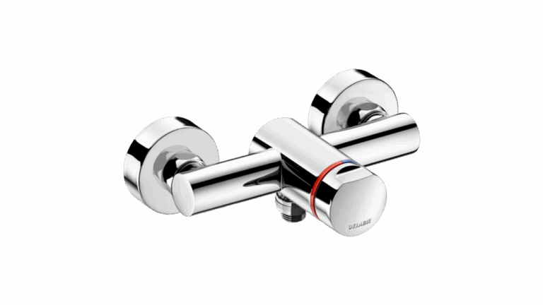 Zelfsluitende douchemengkraan voor opbouw, Mechanisme getest op meer dan 500.000 handelingen, tot 80% water-en energiebesparing, Soepele bediening,