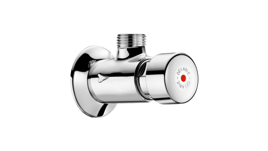 Zelfsluitende douchekraan of wandkraan 1/2 aansluiting, geschikt voor Gardena aansluiting: