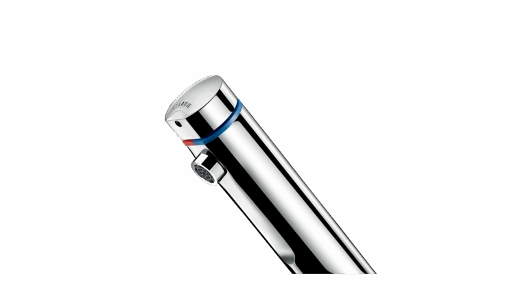 zelfsluitende mengkraan voor de afwas of wastafel