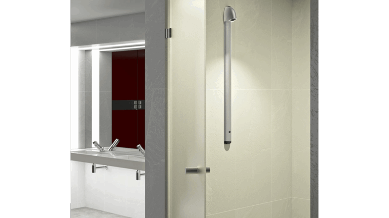 douchepaneel electronisch met automatische spoeling na 24 uur niet gebruikt, geen spoelplicht meer!