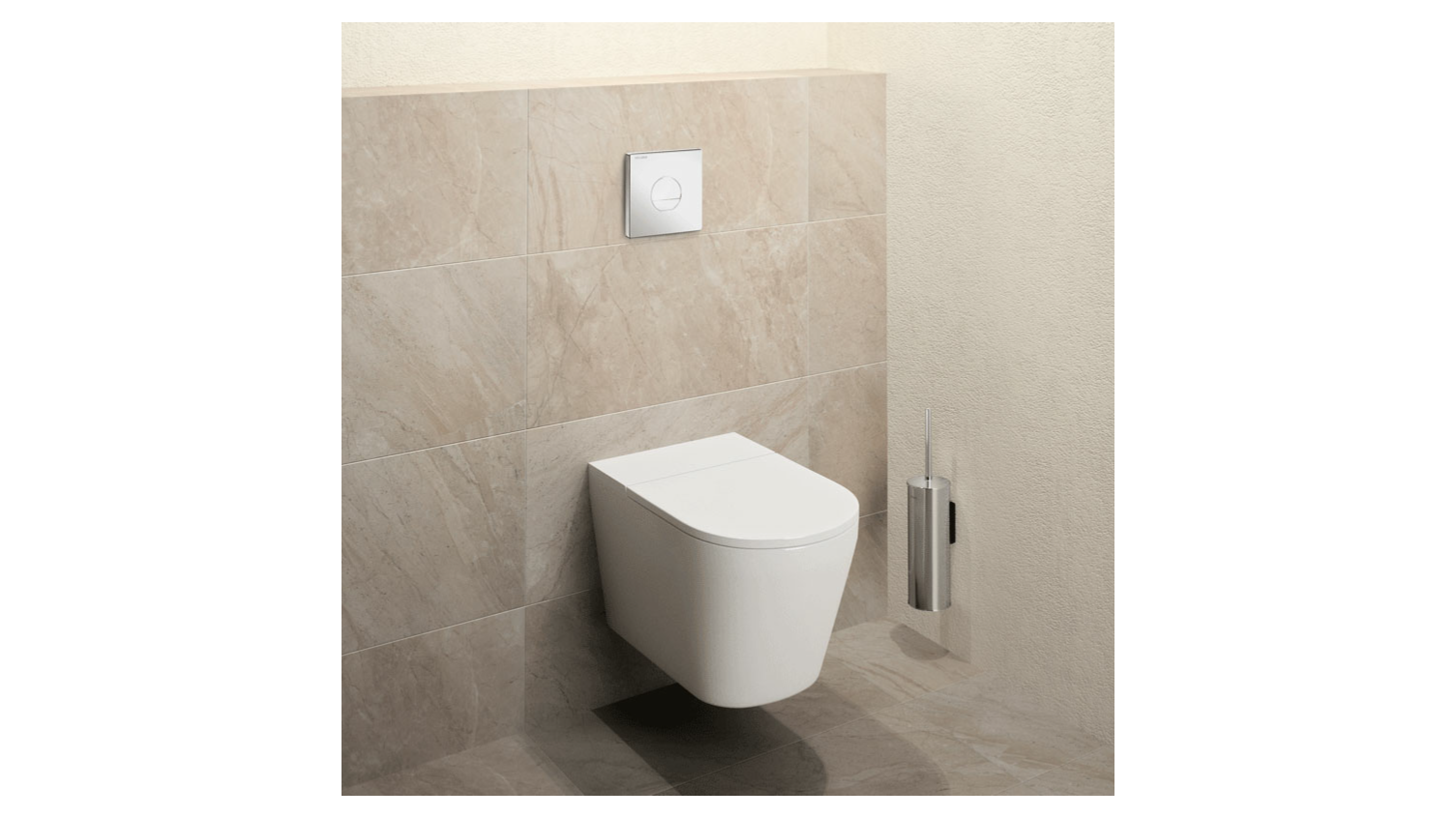 toiletkraan met directe spoeling, direct op de waterleiding, zonder reservoir.