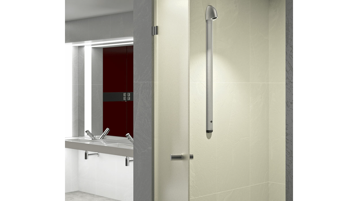 douchepaneel electronisch met automatische spoeling na 24 uur niet gebruikt, geen spoelplicht meer!