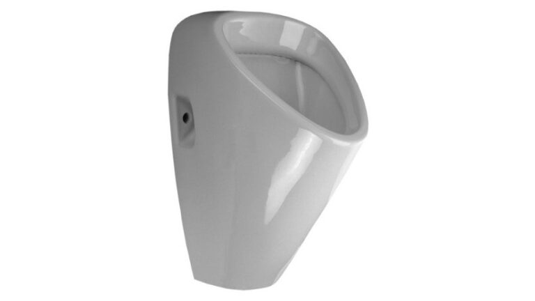 Urinoir met geïntegreerde radarspoelunit en ingebouwde transformator (plug & play)