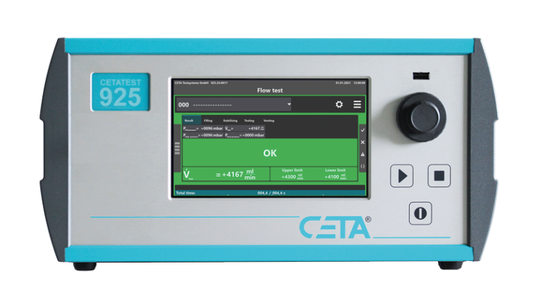 Flow Tester CETATEST  925 with Laminar Flow Element