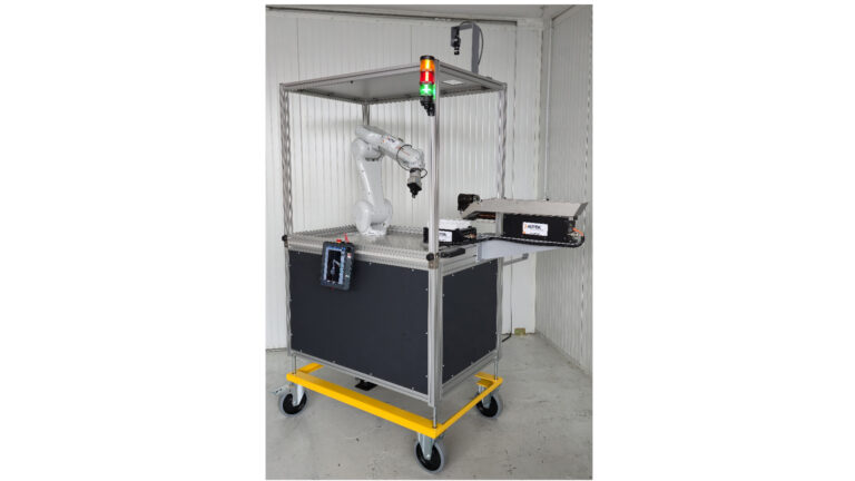 Mobile, KI unterstützte Roboterzelle zur Vereinzelung von Schüttgütern