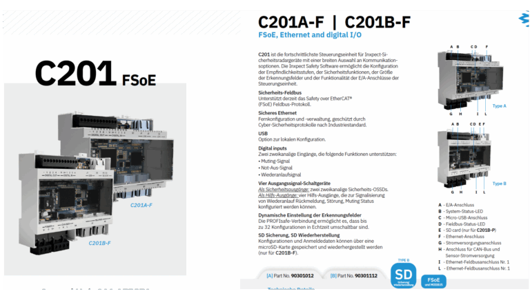 Die Control Unit C201B FSoE