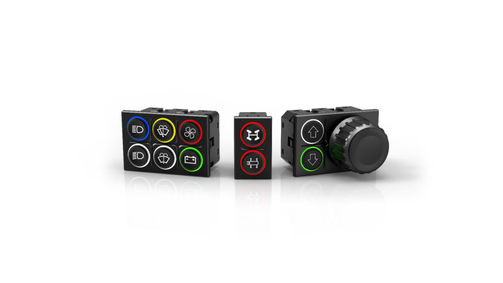 Série 09 In-Cabin Rotary Cursor Controller.