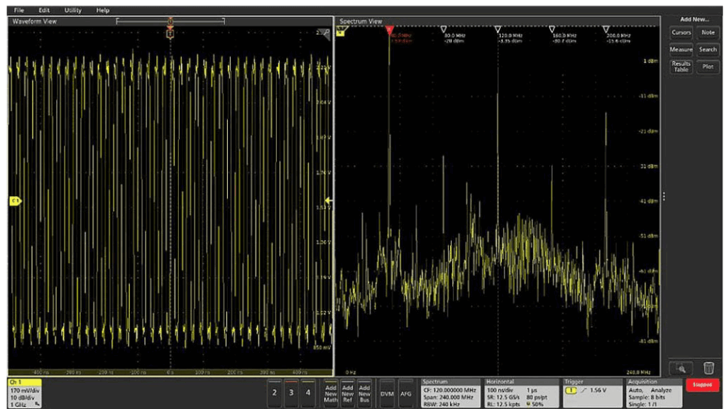 Tektronix Spectrum View: A new approach to frequency domain analysis on oscilloscopes
