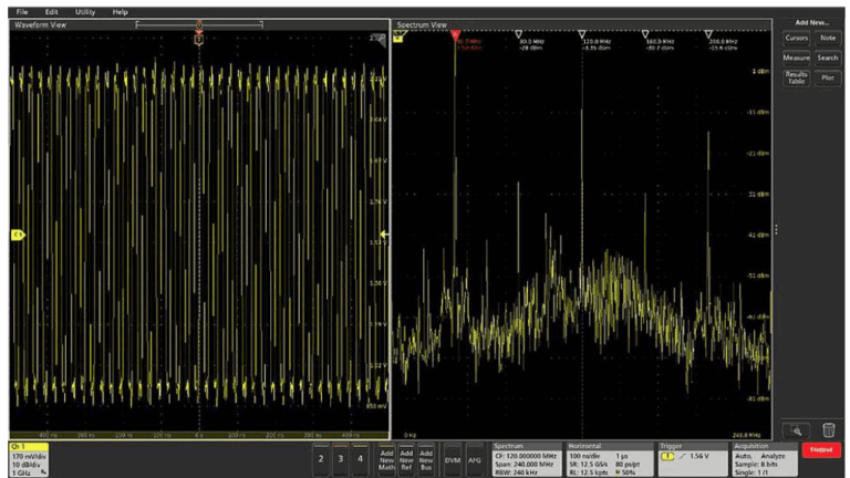 Tektronix Spectrum View: A new approach to frequency domain analysis on oscilloscopes