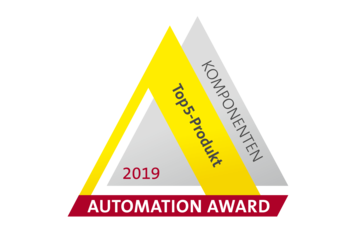 Auszeichnung mit dem Automation Award 2019 (Platz 3) in der Kategorie “Standardkomponenten & Sensorik” für das Energierückgewinnungssystem „Energy-Recovery-System“ (ERS)