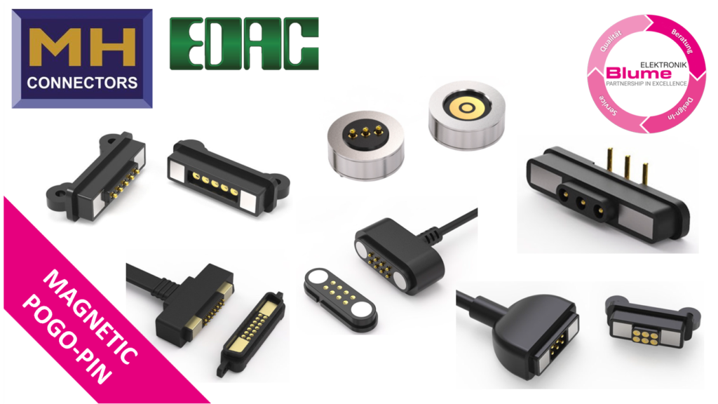 Die neuen magnetischen Spring Loaded (Pogo-Pin) Steckverbinder von EDAC