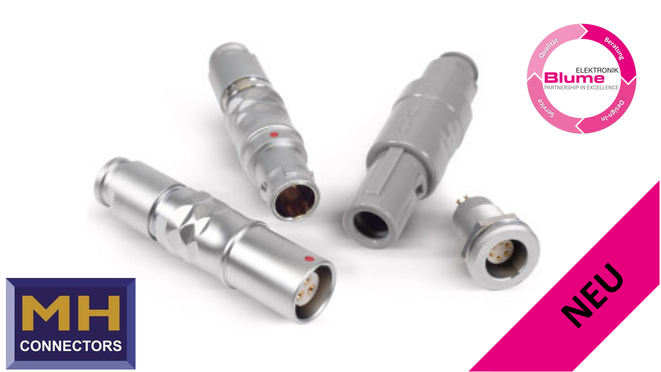 NOUVEAU chez Blume Elektronik Distribution GmbH : connecteurs PushPull de MH Connectors
