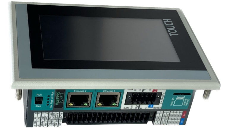 Worlds most compact S7-Touchpanel-PLC with onboard IOs