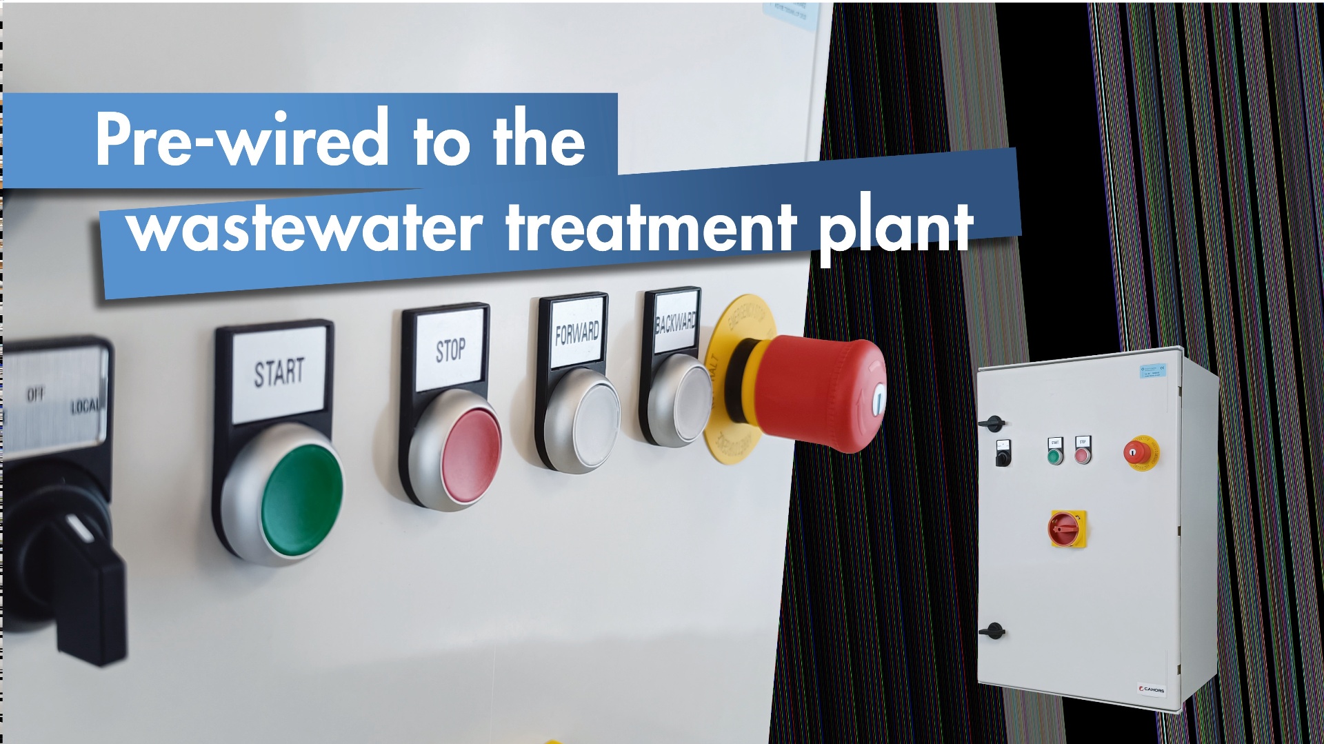 Mini switch cabinets in sewage treatment plant (Kraus & Naimer Project solutions)