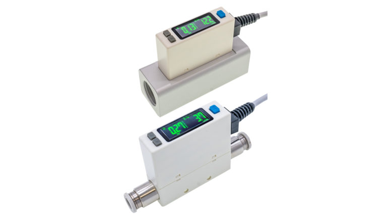 SL55010x – Kompakte Durchflusssensoren mit integriertem Druckschalter