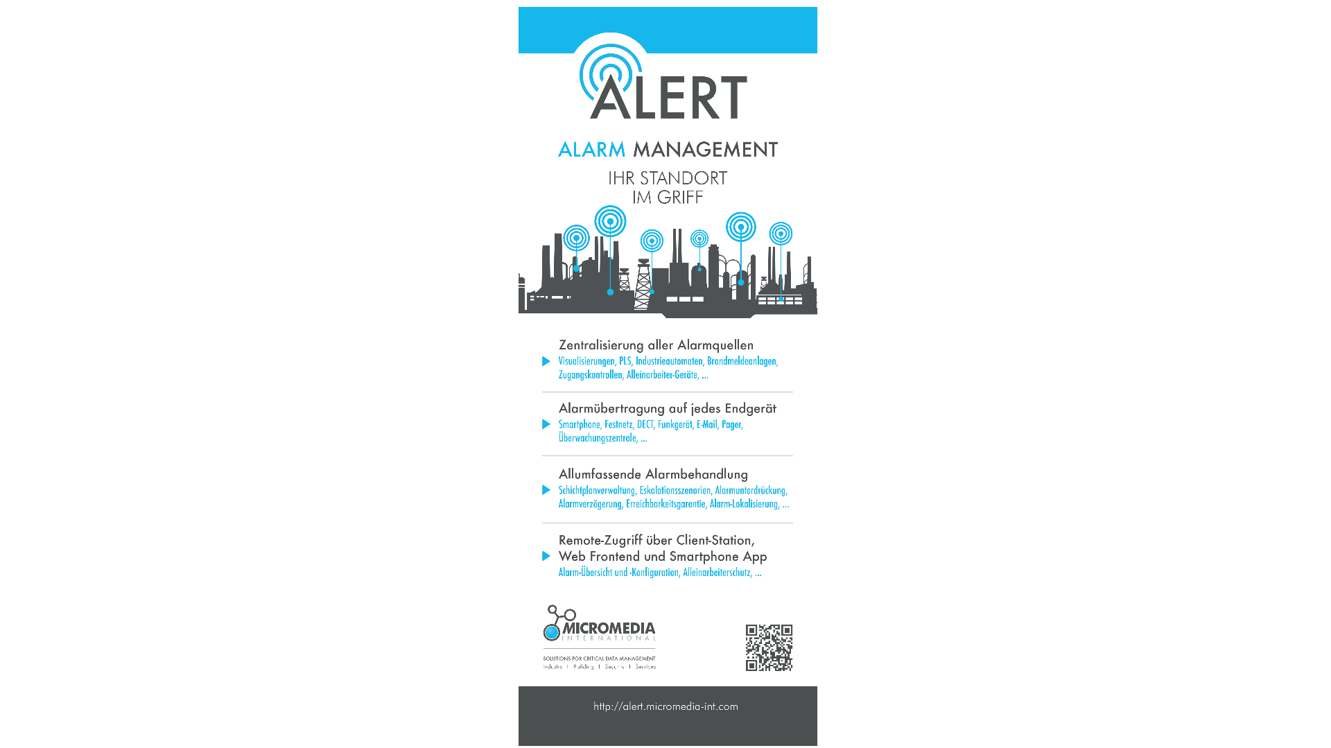 ALERT – Eine Alarmplattform. Jedes System. Volle Kontrolle.