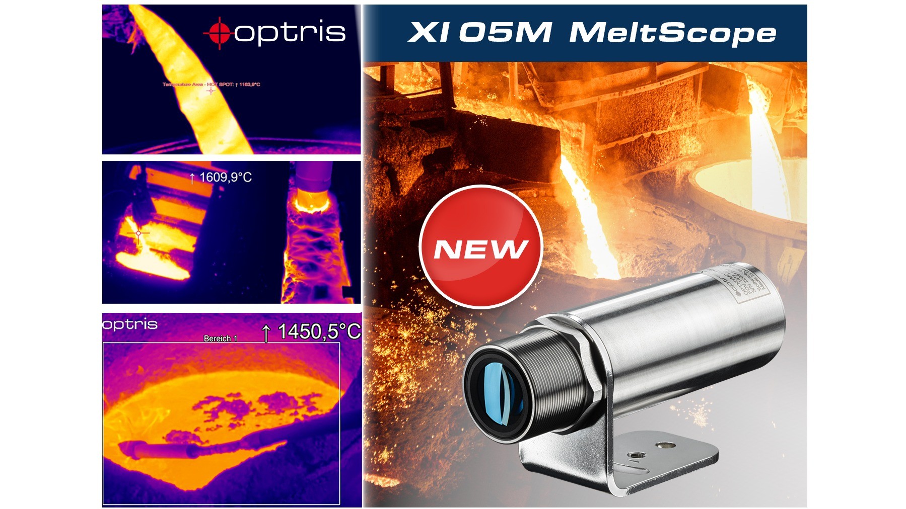 The new optris infrared camera Xi 05M MeltScope