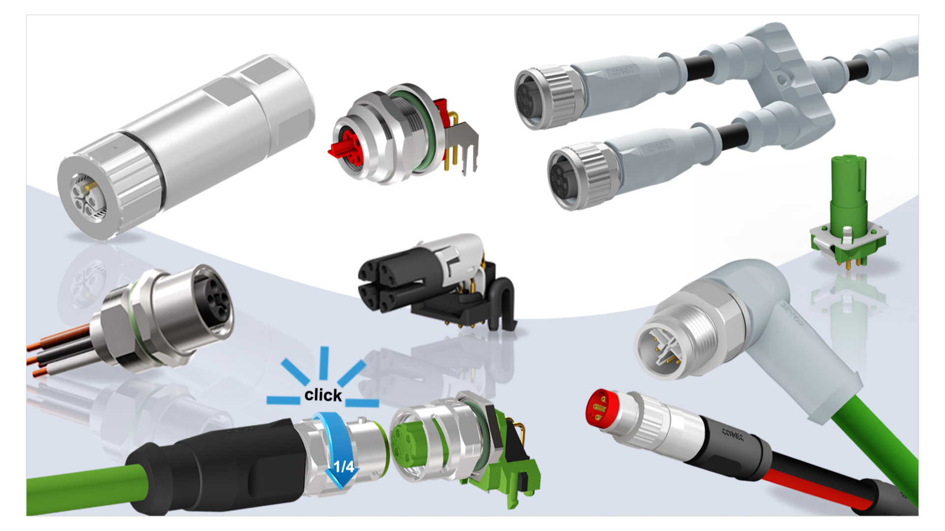 Circular Connectors M8, M12, 7/8″, Rund24 All About Automation Düsseldorf