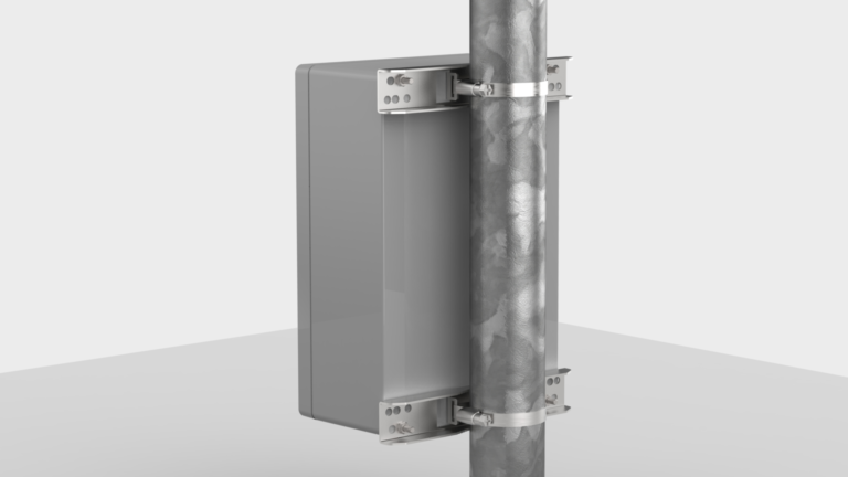 Modular mast bracket for all BOPLA industrial enclosures