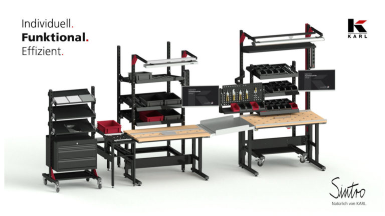 SINTRO “all black” – Das innovative Montage-Arbeitsplatzsystem