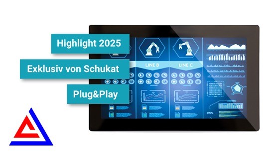 NEU von Schukat – Innovative Plug&Play TFT-Touch-Display-Serie für industrielle Anwendungen
