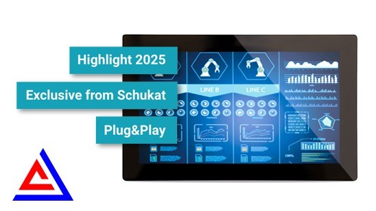 NEW from Schukat – Innovative Plug&Play TFT touch display series for industrial applications