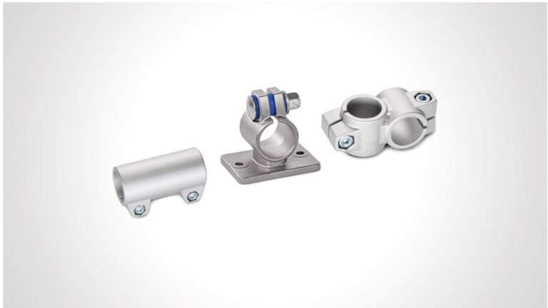 Rohr-Klemmverbinder aus Aluminum und Edelstahl