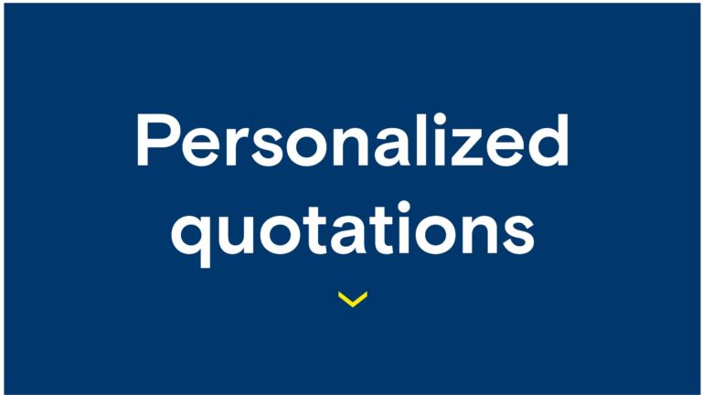 Personalized quotations