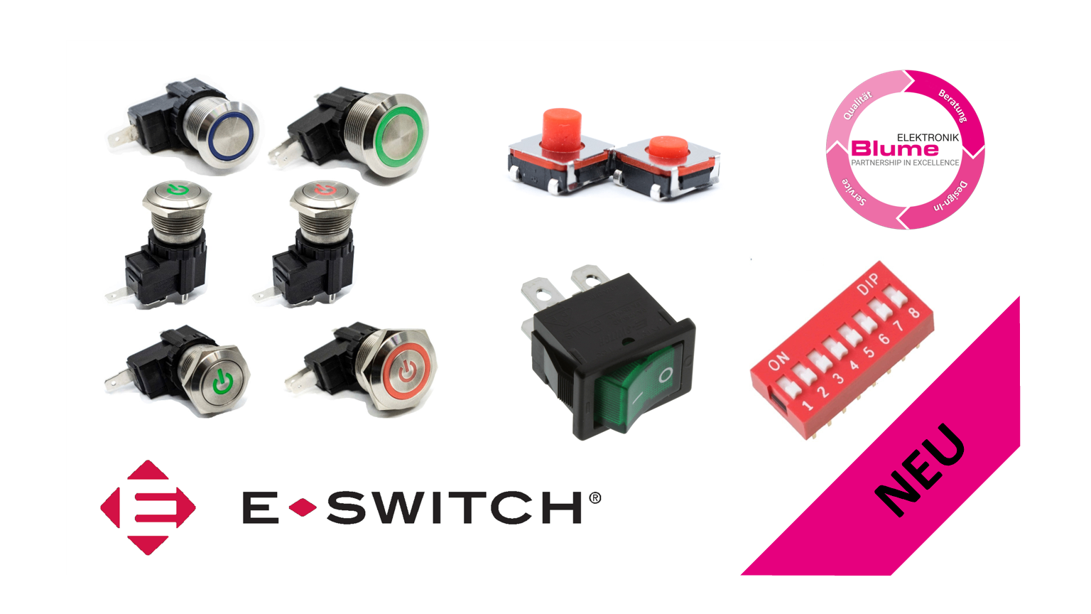 E-Switch – NEW at Blume Elektronik