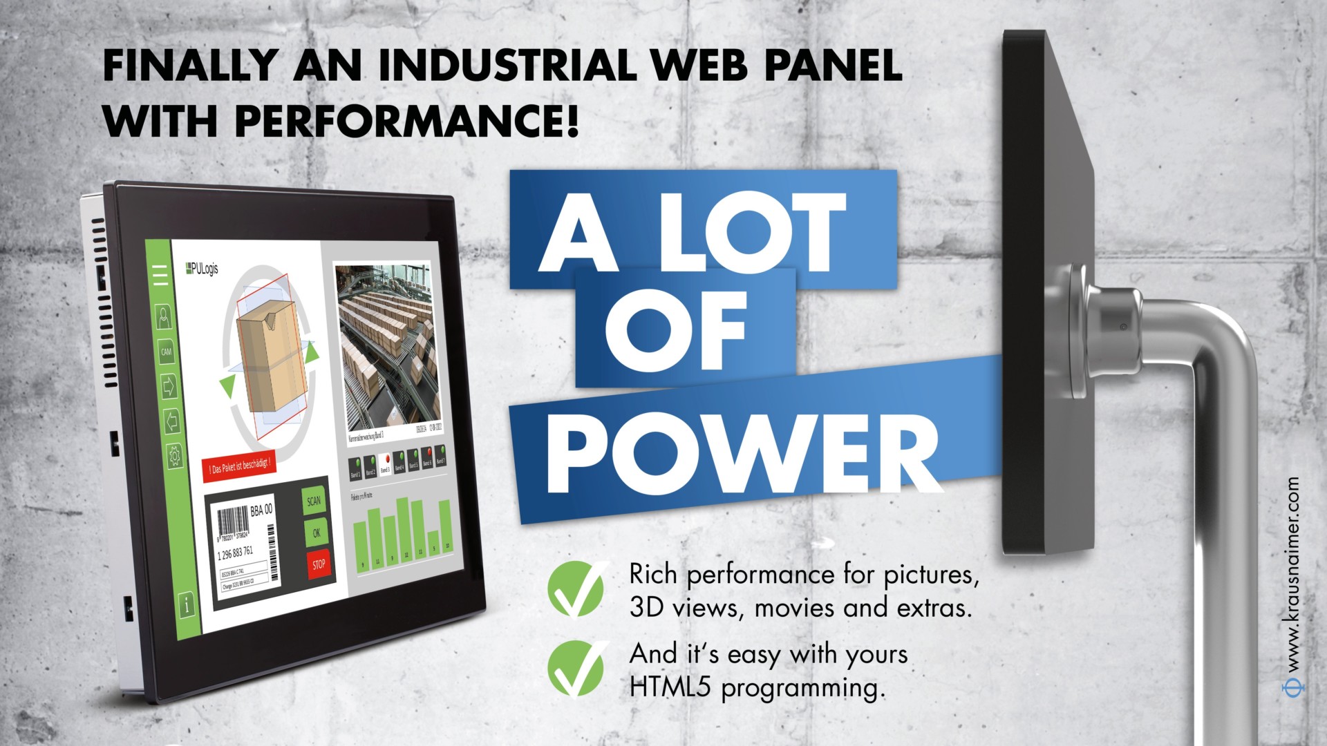 Industrial WEB panel with performance!