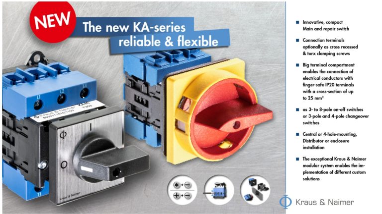 NEW! Kraus & Naimer KA-series: reliable & flexible