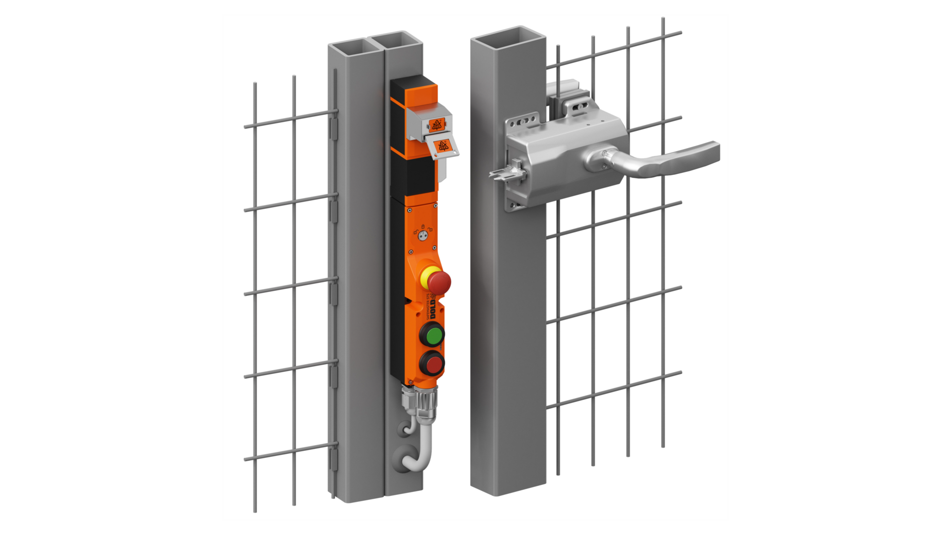 Komfortables und ergonomisches Öffnen von Schutztüren
