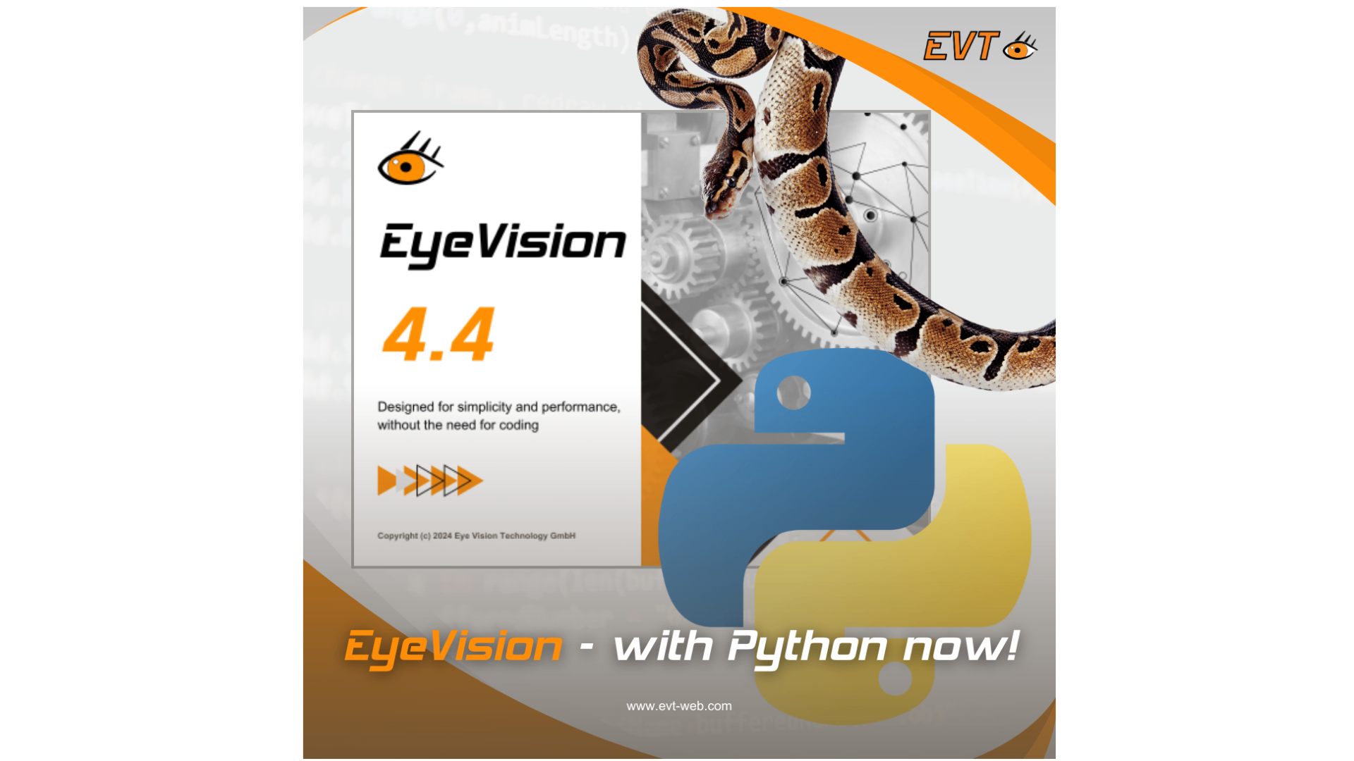 Python Integration available in EyeVision 4.4