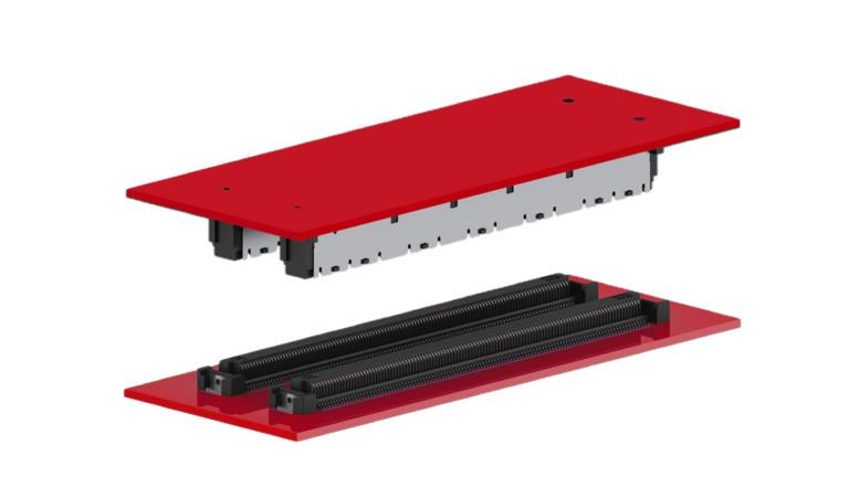 Colibri High Speed SMT PCB Connector for 25+ Gbps applications