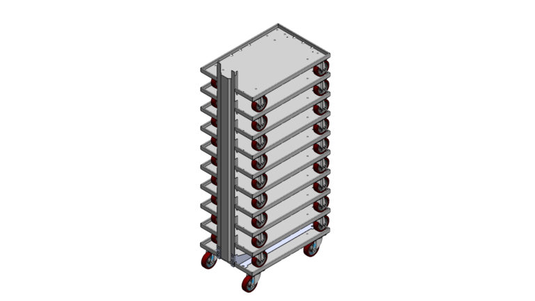 Mobile SLC stacking rack
