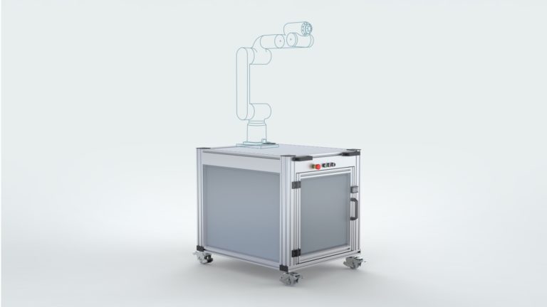 Die Cobot-Station für die schnelle und einfache Installation Ihres kollaborierenden Roboters