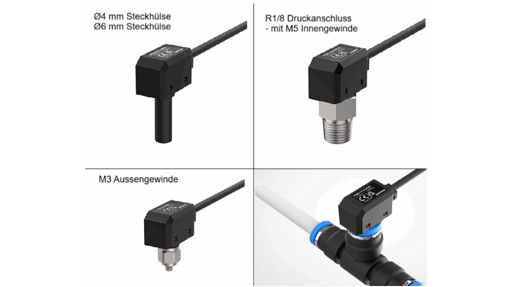 PSS Serie : Kompakte Drucksensoren für Pneumatikanwendungen