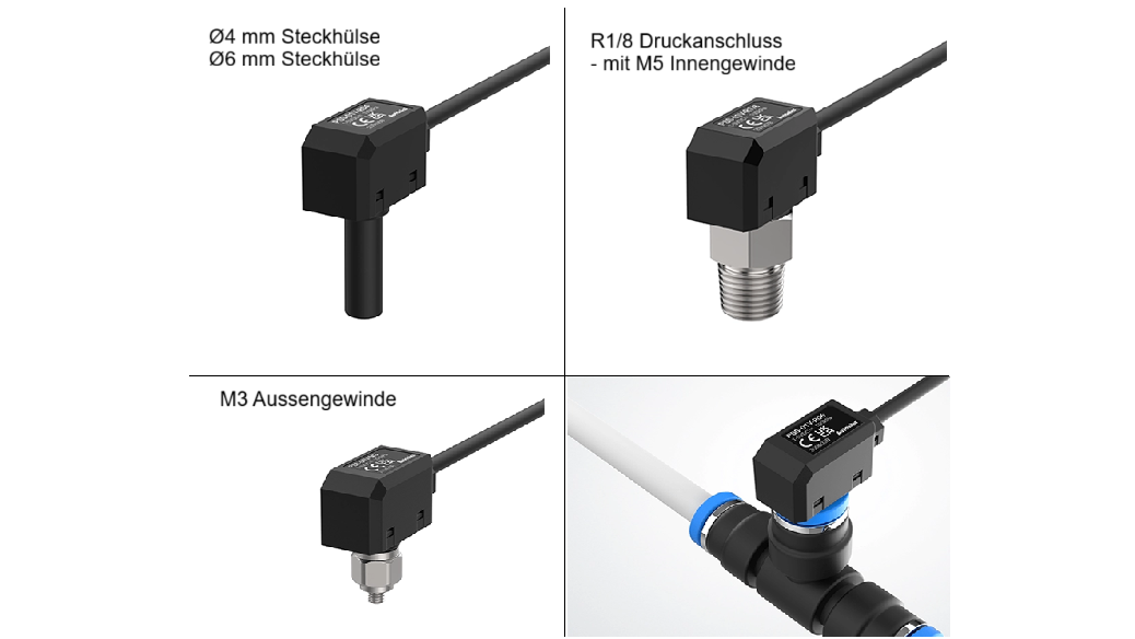 PSS Serie : Kompakte Drucksensoren für Pneumatikanwendungen