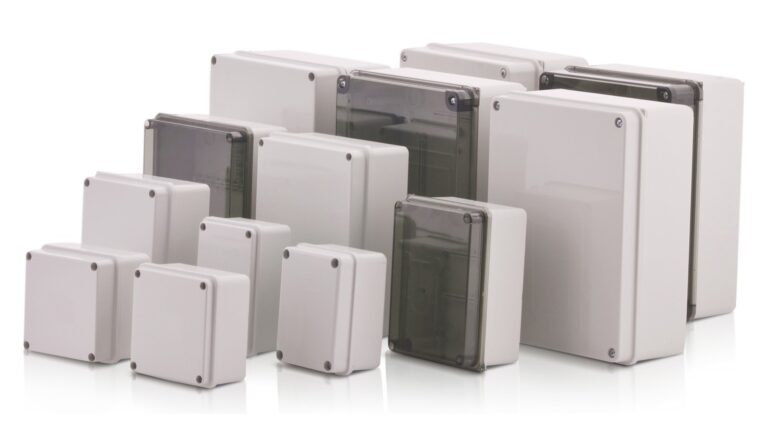 ABS plastic industrial housing series HANSE-GLT grey/transparent by BOXEXPERT