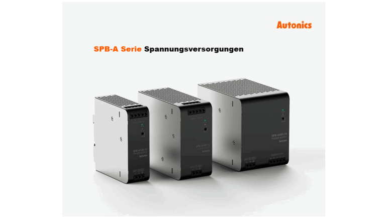 SPB-A Serie : DIN-Schienen-Spannungsversorgungen