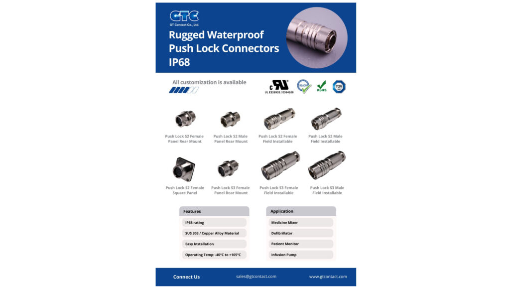 Edelstahl Push Lock Steckverbinder