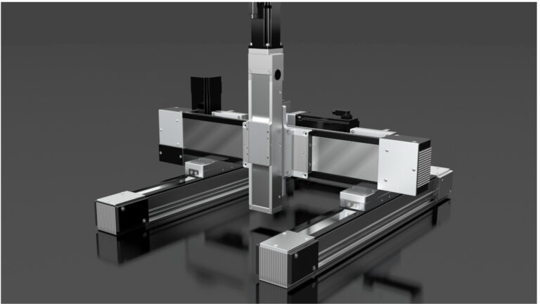 Linear drives with metal strip cover