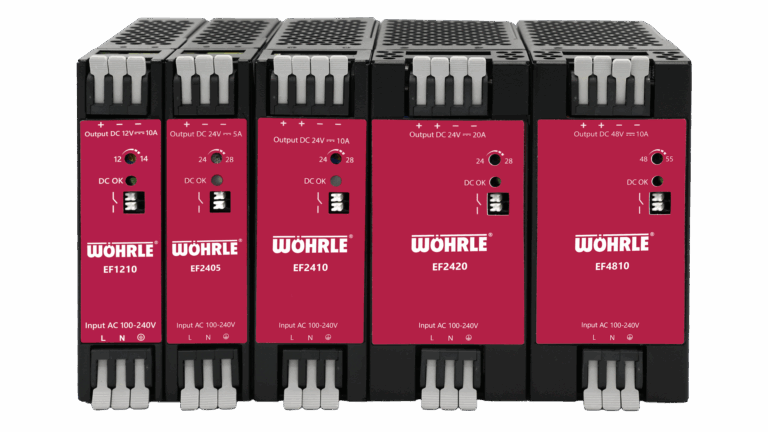 1-phasig, neuste Generation, 120 bis 480 W, Federzugklemmtechnologie – EF Serie