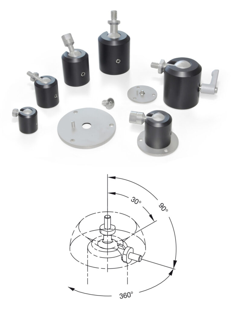 Mounting clamps with high retaining power