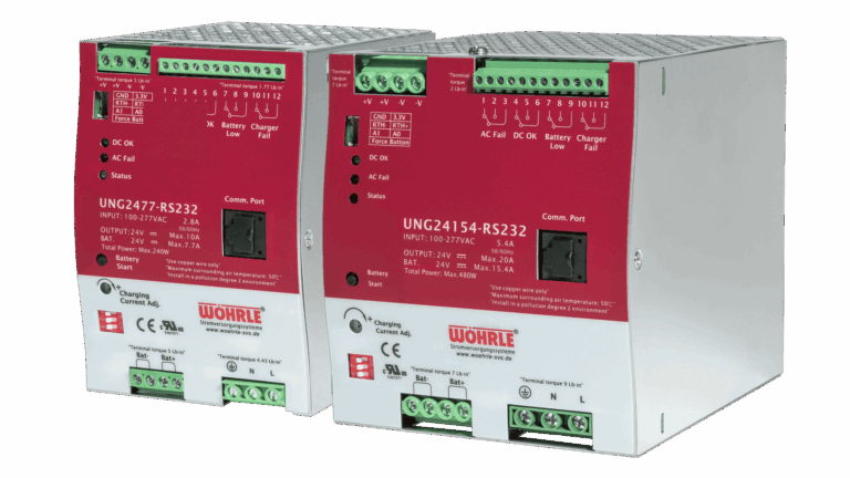 All-in-one solution for control cabinets – power supply unit and DC UPS module combined in a single device – UNG series