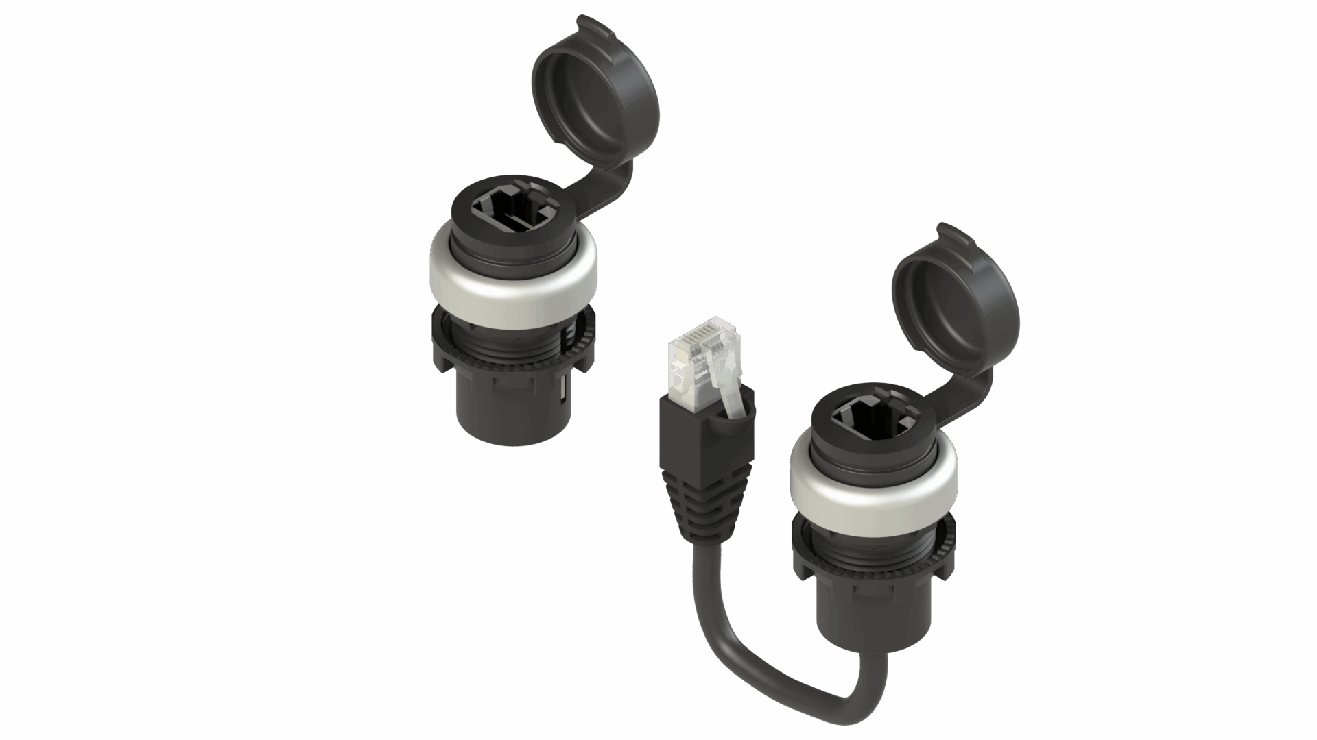 RJ45-Netzwerkanschlüsse bis Kategorie 6 (10 Gb/s) geprüft