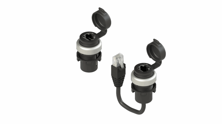 RJ45 network sockets tested up to category 6 (10 Gb/s)