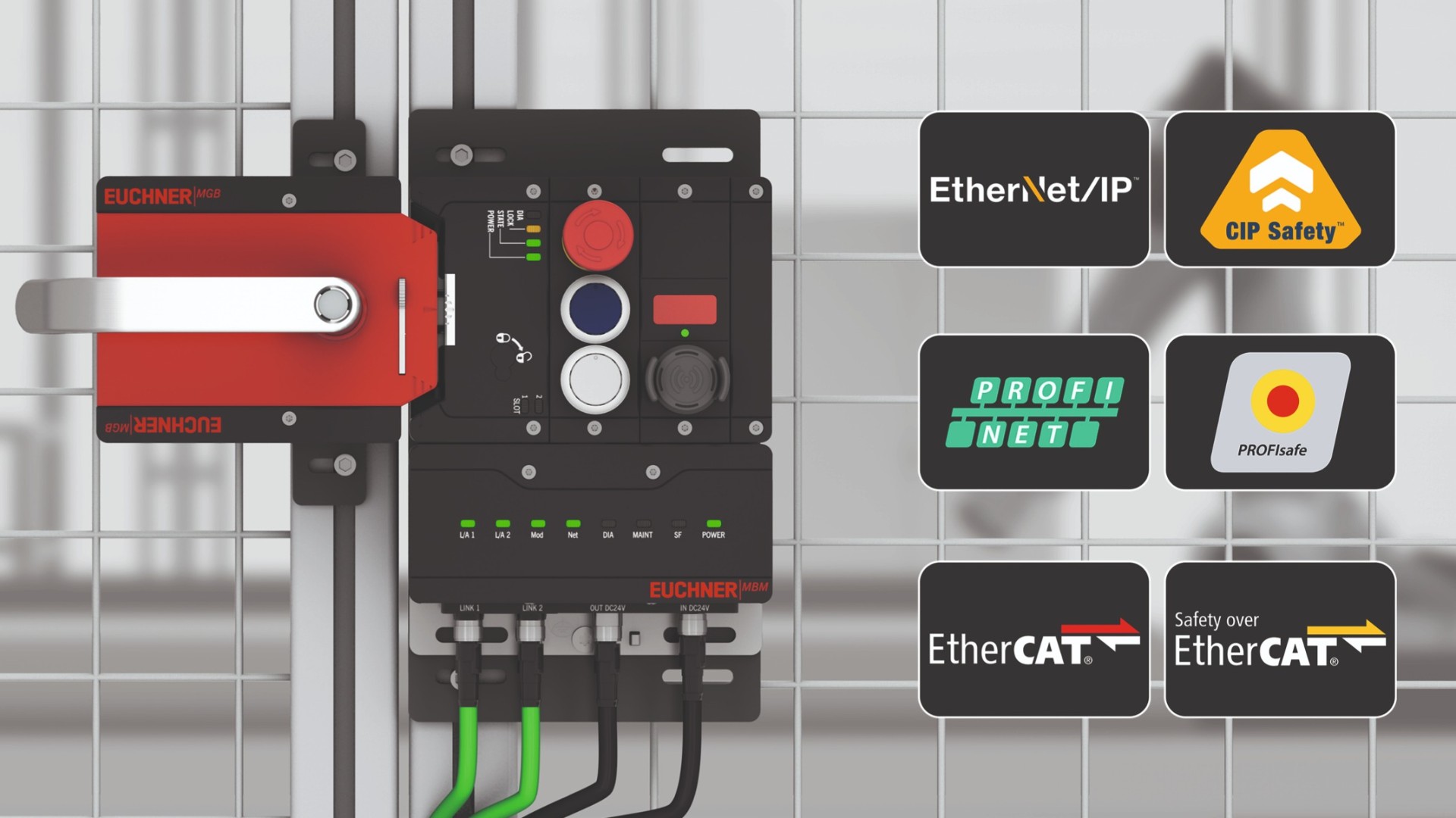MGB2 MODULAR – new networking option for EtherNet IP / CIP Safety