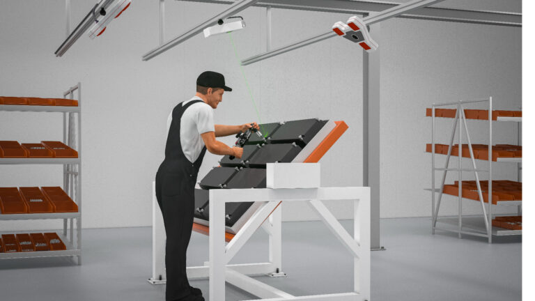 Positionserkennung PositionBox Gen2: xyz-Positionsdaten für Anlagen mit vorhandener Werkerführung