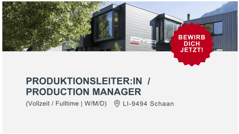 Production Manager (m/f/d) | Full-time